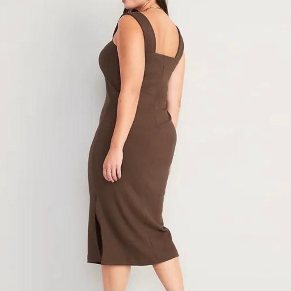 Old Navy  Fitted Sleeveless Rib-Knit Midi Dress for Women New